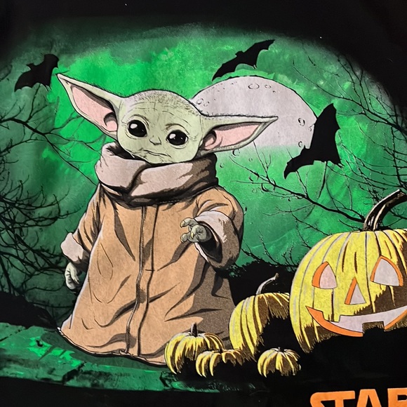 Star Wars Yoda glow-in-the-dark Halloween shirt XL - Picture 3 of 4